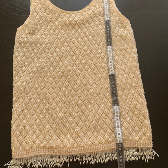 Vintage Hand Beaded Top Cyn Les - Picture 3 of 11